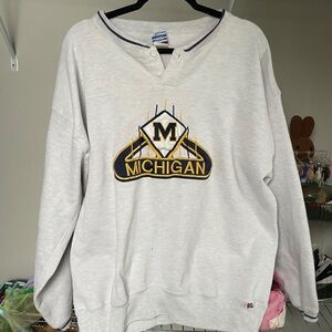 University of Michigan Gray Crewneck Sweatshirt | Size XL